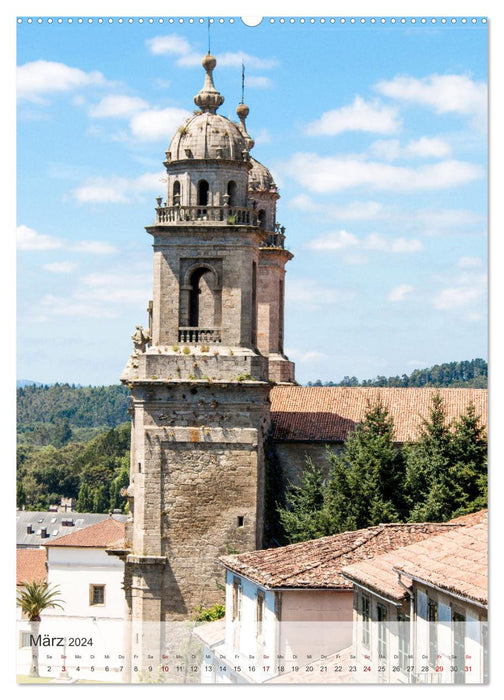 Santiago de Compostela - Gelebte Geschichte (CALVENDO Premium Wandkalender 2024)