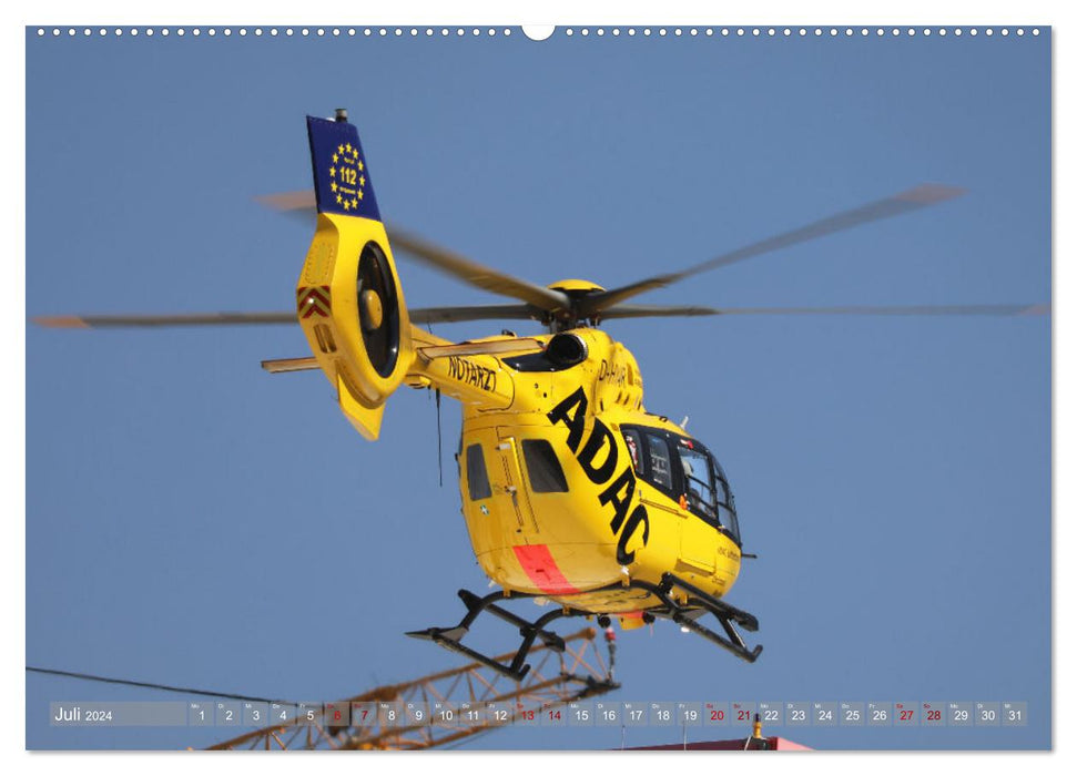 Hélicoptère dans les airs 2.0 (Calendrier mural CALVENDO Premium 2024) 