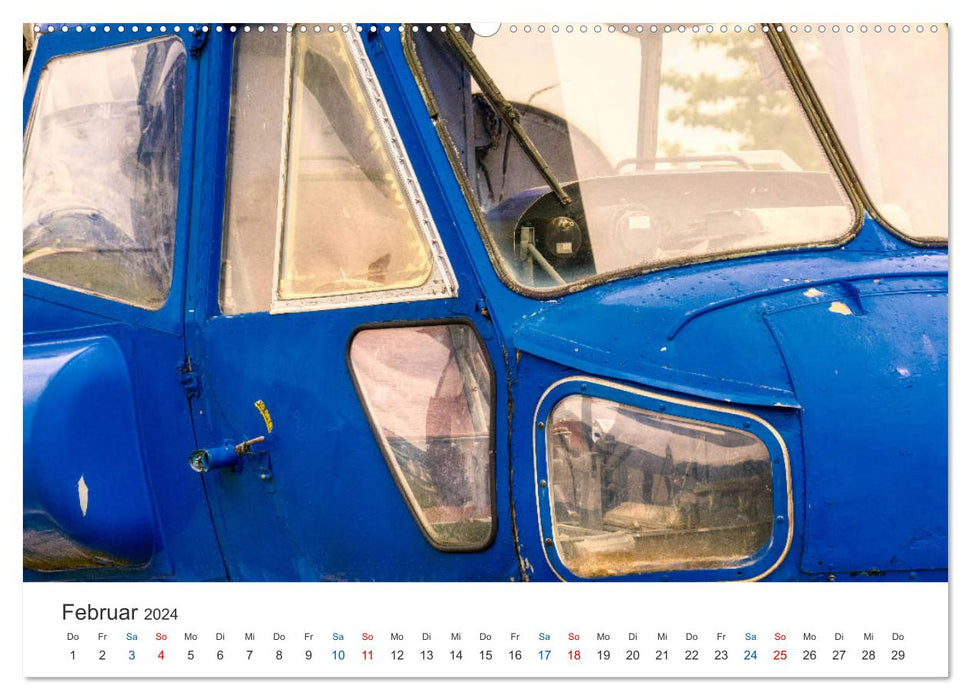 Flugzeugdetails - Faszinierende Einblicke in die Flugzeugtechnik (CALVENDO Premium Wandkalender 2024)