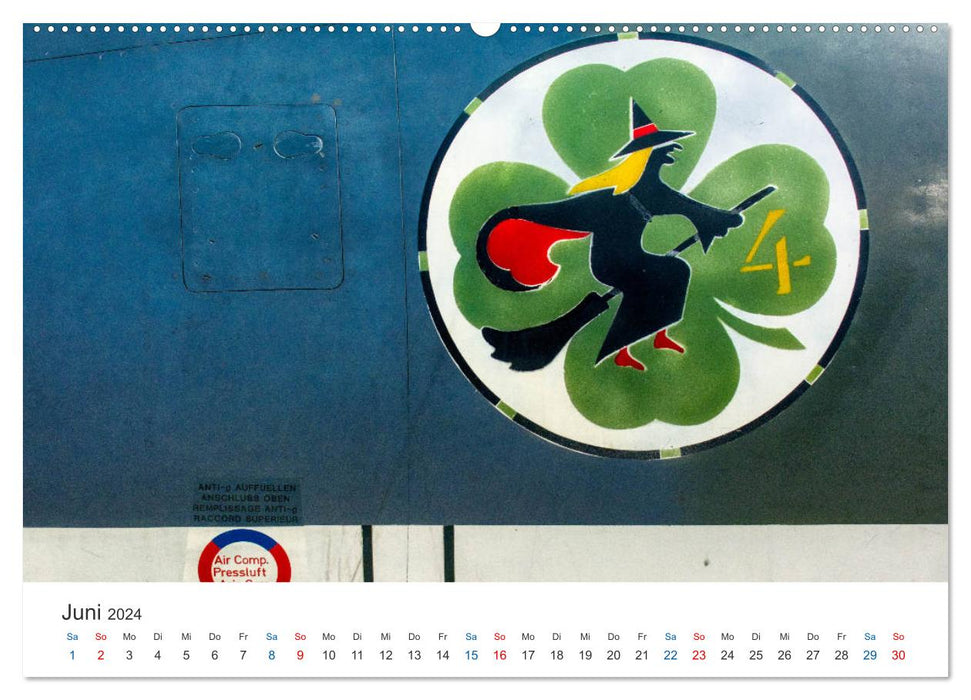 Flugzeugdetails - Faszinierende Einblicke in die Flugzeugtechnik (CALVENDO Premium Wandkalender 2024)