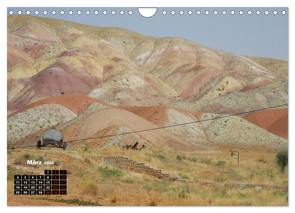Landschaften in Iran - Farben und Linien der iranischen Landschaft (CALVENDO Wandkalender 2024)