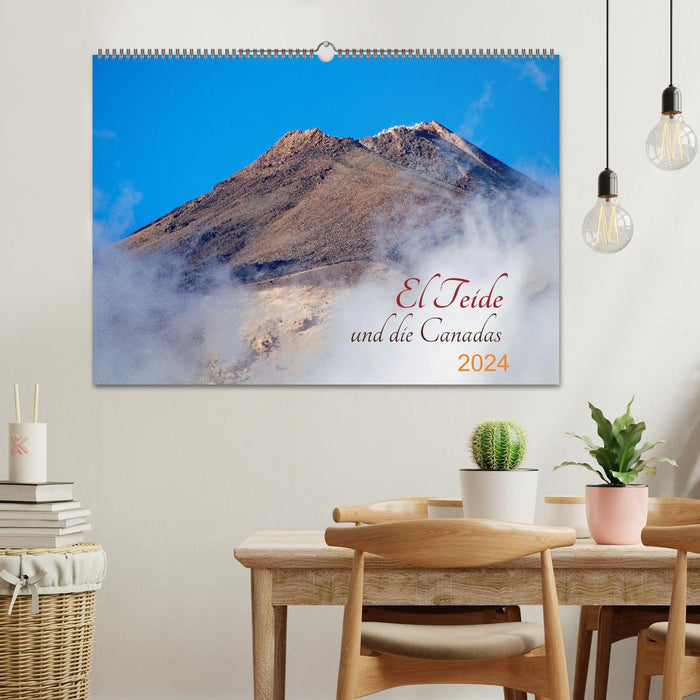 El Teide und die Canadas (CALVENDO Wandkalender 2024)