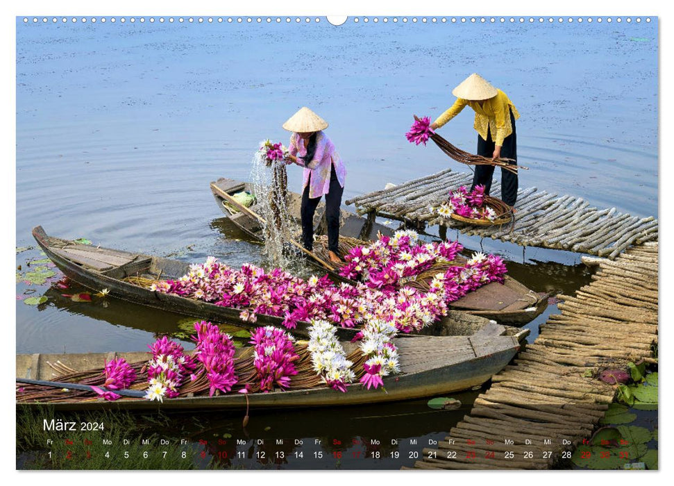 Traumhafte Vietnam Impressionen (CALVENDO Wandkalender 2024)
