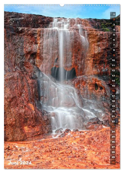 Cascades en Islande (Calvendo Premium Wall Calendar 2024) 