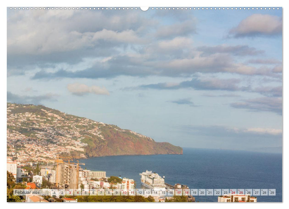 Madeira - Wunderschönes Funchal (CALVENDO Premium Wandkalender 2024)