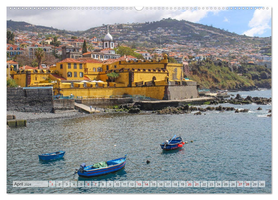 Madeira - Wunderschönes Funchal (CALVENDO Premium Wandkalender 2024)
