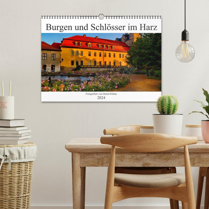 Châteaux et palais du Harz (calendrier mural CALVENDO 2024) 