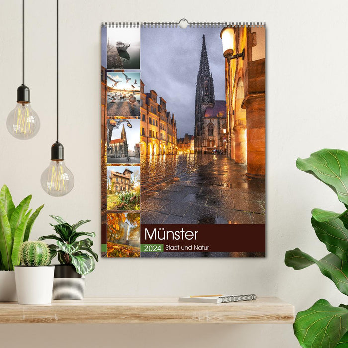 Münster - ville et nature (calendrier mural CALVENDO 2024) 