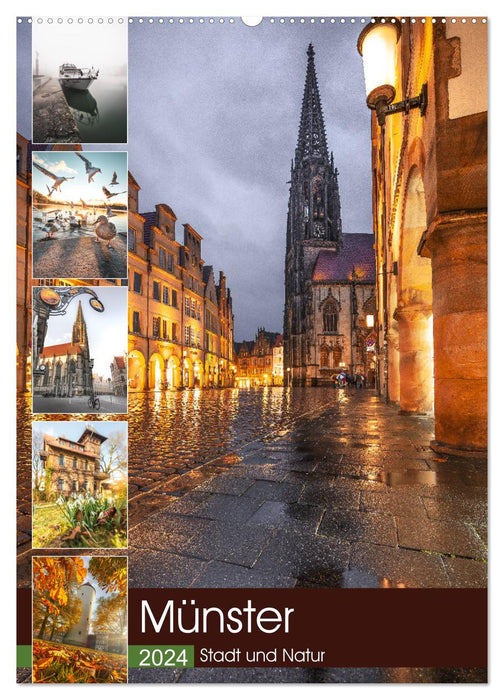 Münster - Stadt und Natur (CALVENDO Wandkalender 2024)