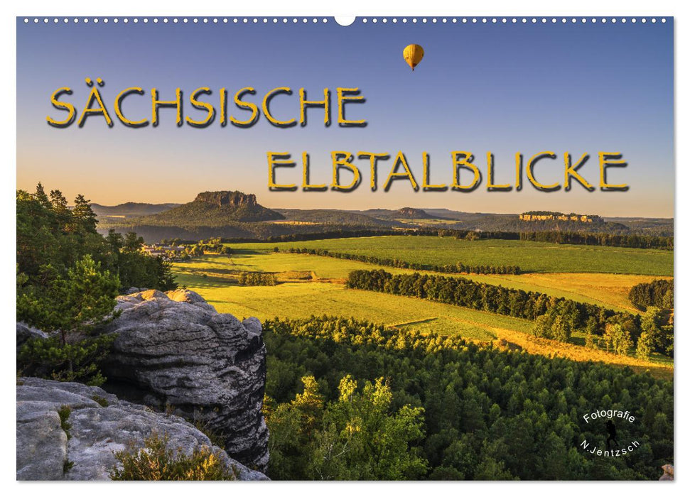 Sächsische Elbtalblicke (CALVENDO Wandkalender 2024)