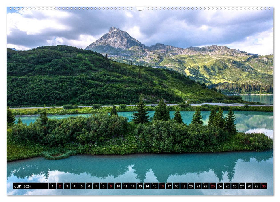 Paradis de la randonnée du Montafon (Calendrier mural CALVENDO 2024) 