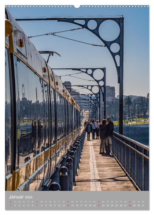 Ponte Luis I - Un pont façonne un paysage urbain (Calendrier mural CALVENDO 2024) 