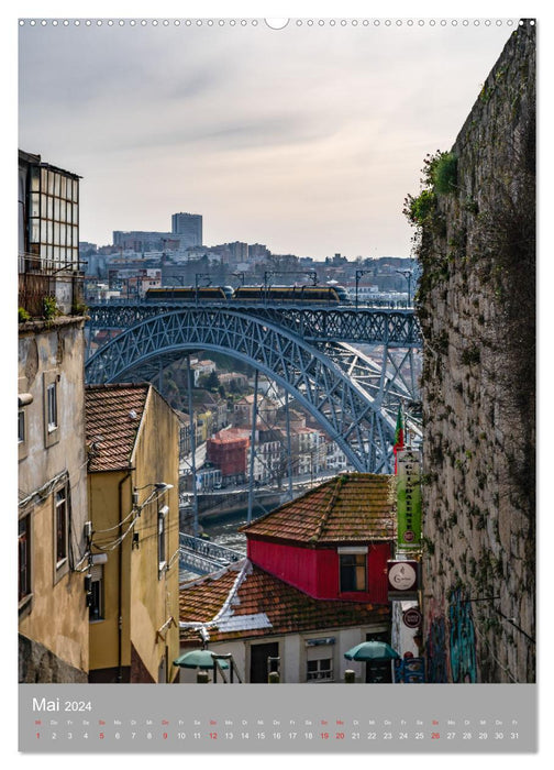 Ponte Luis I - Eine Brücke prägt ein Stadtbild (CALVENDO Wandkalender 2024)