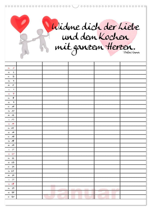 Sprüche-Küche (CALVENDO Premium Wandkalender 2024)