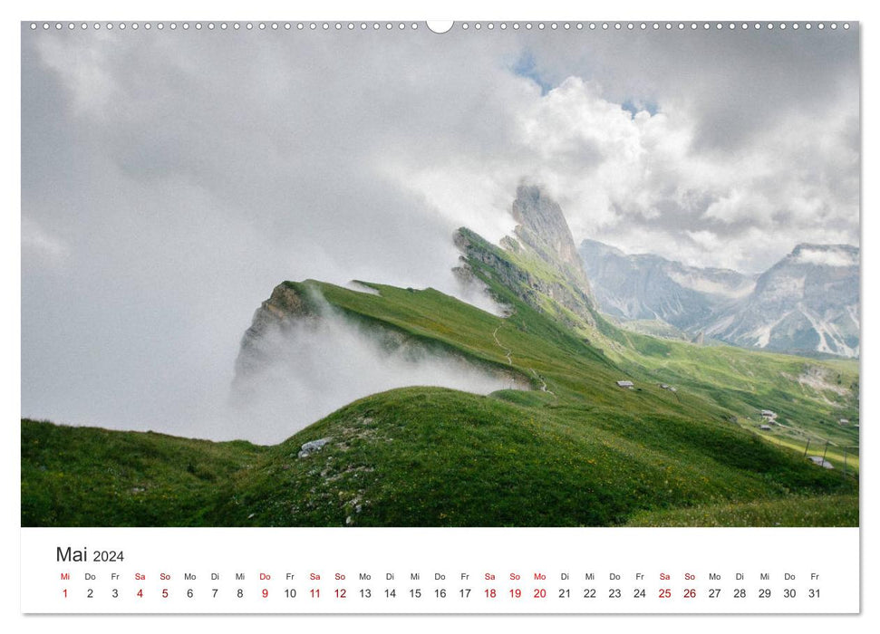 Tyrol du Sud - Italie du Nord. (Calendrier mural CALVENDO Premium 2024) 