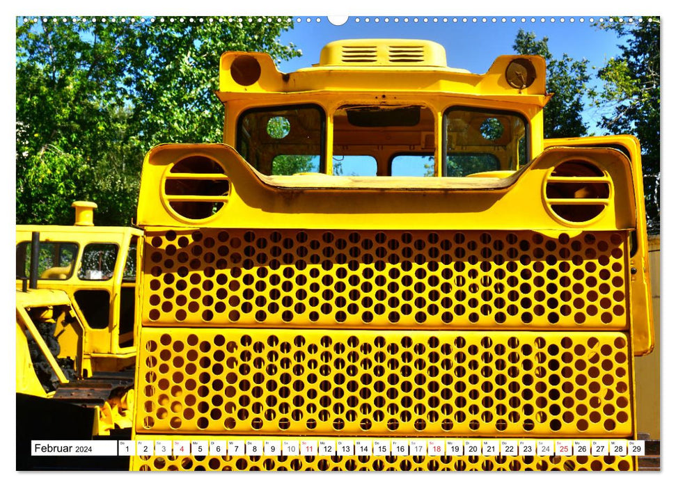 Géants jaunes – Tracteurs à chenilles de l'URSS (Calvendo Premium Wall Calendar 2024) 