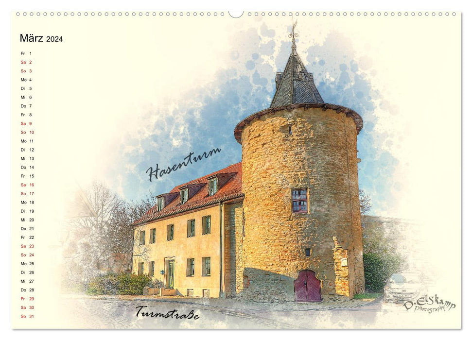 Bernburg ma ville (Calvendo Premium Wall Calendar 2024) 