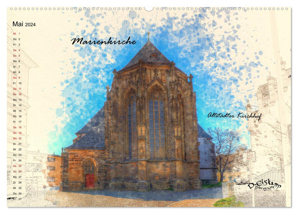 Bernburg ma ville (calendrier mural CALVENDO 2024) 