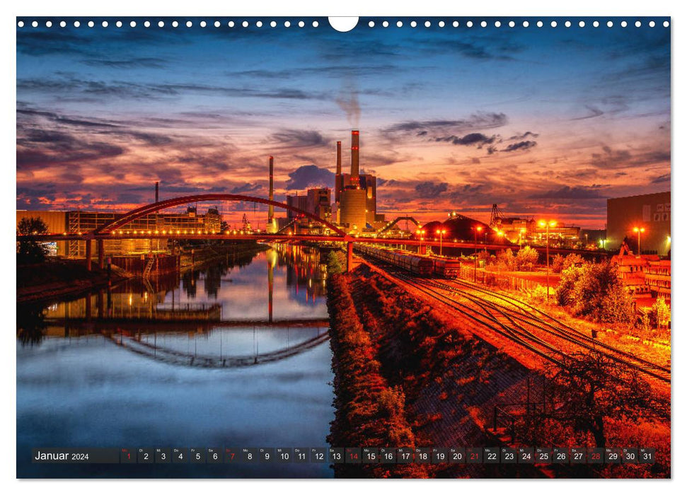 Epische Sonnenuntergänge im Rhein-Neckar-Kreis (CALVENDO Wandkalender 2024)