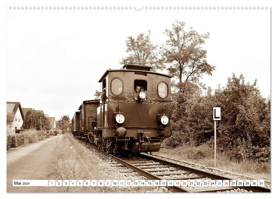 CONTROLLER UP - locomotives à voie étroite et ferroviaires nationales (calendrier mural CALVENDO 2024) 