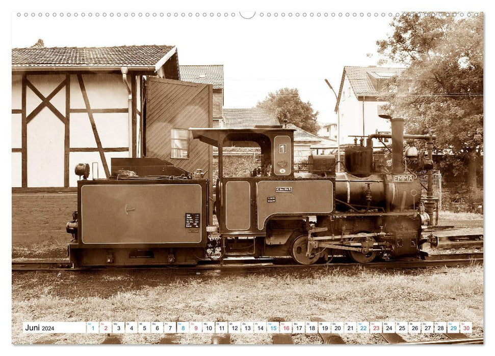 CONTROLLER UP - locomotives à voie étroite et ferroviaires nationales (calendrier mural CALVENDO 2024) 