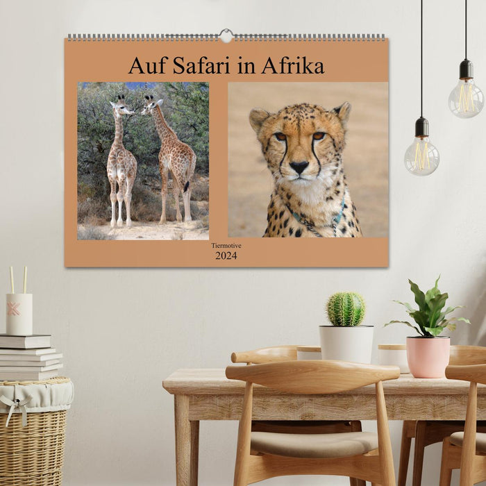 En safari en Afrique (Calendrier mural CALVENDO 2024) 