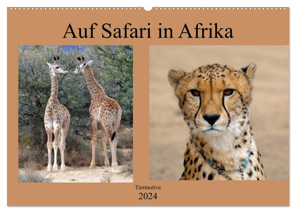 En safari en Afrique (Calendrier mural CALVENDO 2024) 