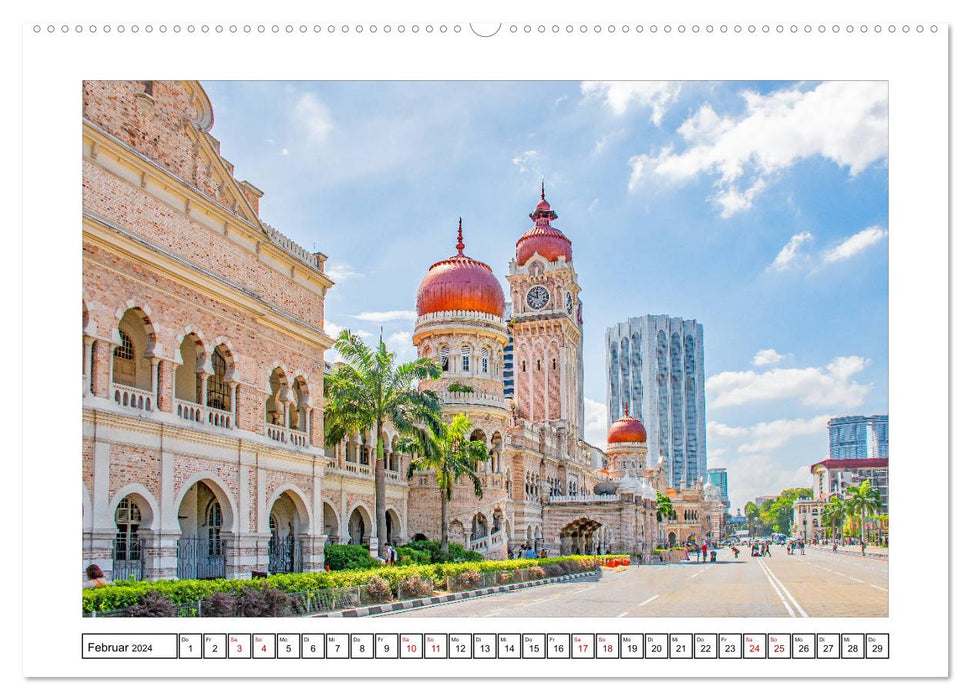 Kuala Lumpur - destination de voyage de rêve (Calvendo Premium Wall Calendar 2024) 
