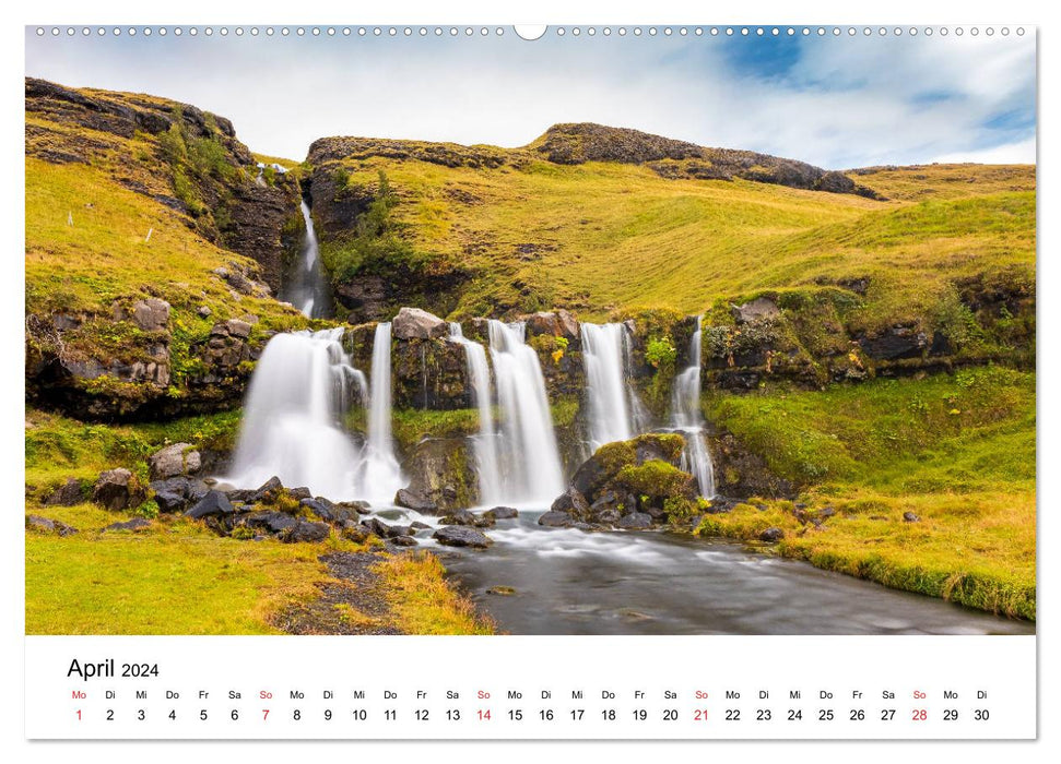 Island - Eine Welt aus Feuer und Eis (CALVENDO Premium Wandkalender 2024)