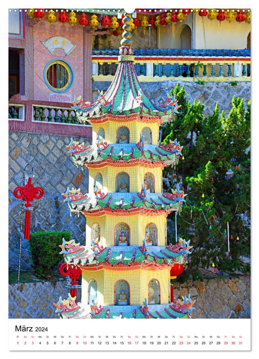 Kek-Lok Tempel mit zauberhaftem Charme (CALVENDO Wandkalender 2024)