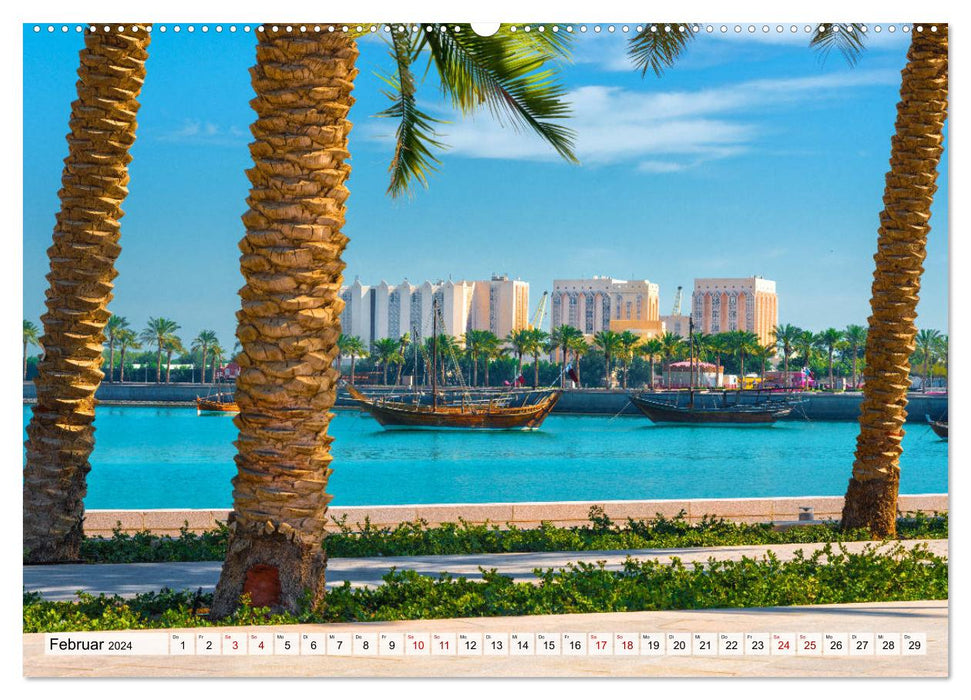 Doha - Hauptstadt von Katar (CALVENDO Premium Wandkalender 2024)