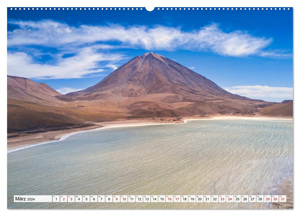 VOLCANOES: Breathtaking volcanic landscapes of South America (CALVENDO Premium Wall Calendar 2024) 