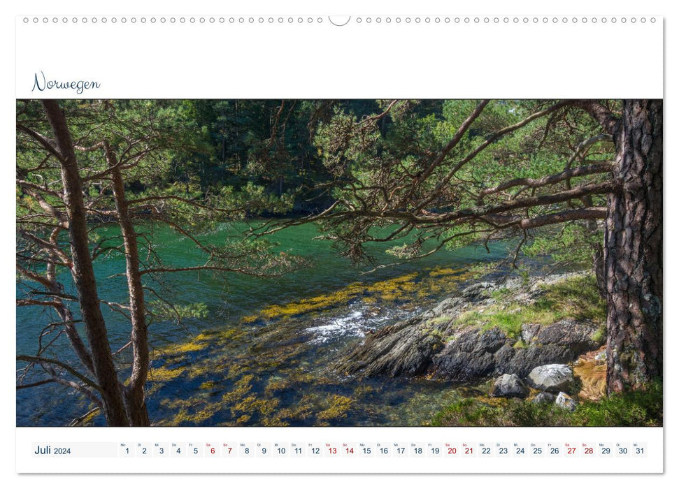 Wilde Küstenwelt - Panorama (CALVENDO Premium Wandkalender 2024)