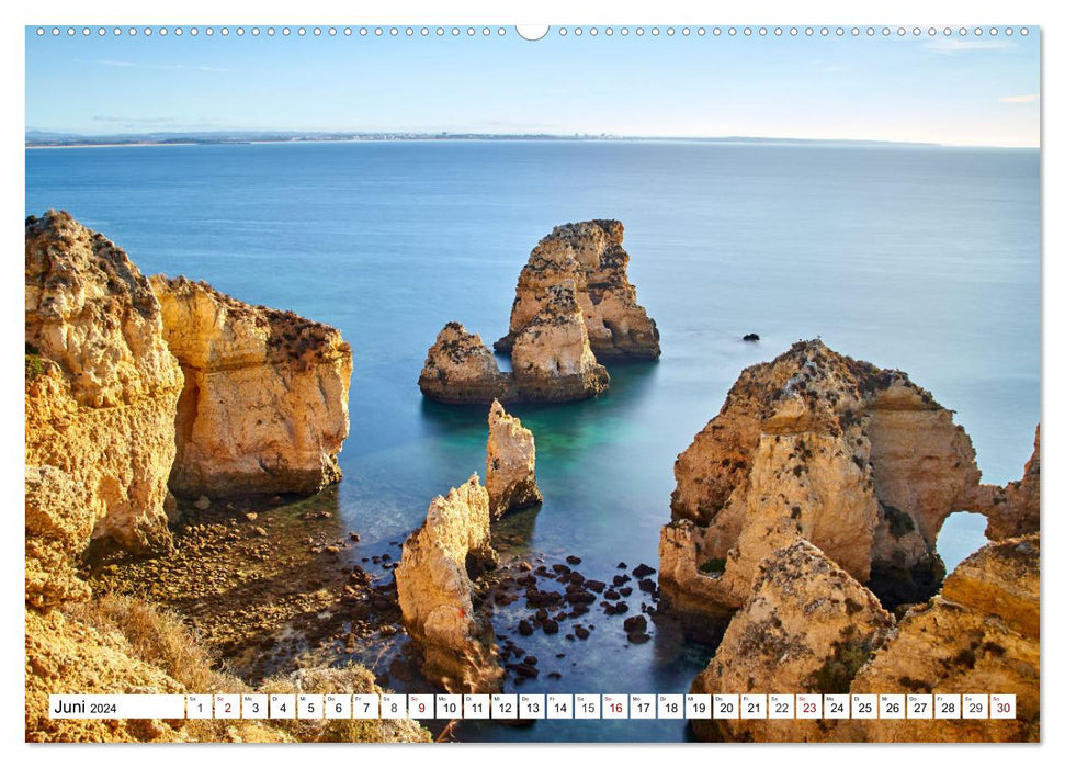 Algarve - The most beautiful coast in Europe (CALVENDO Premium Wall Calendar 2024) 