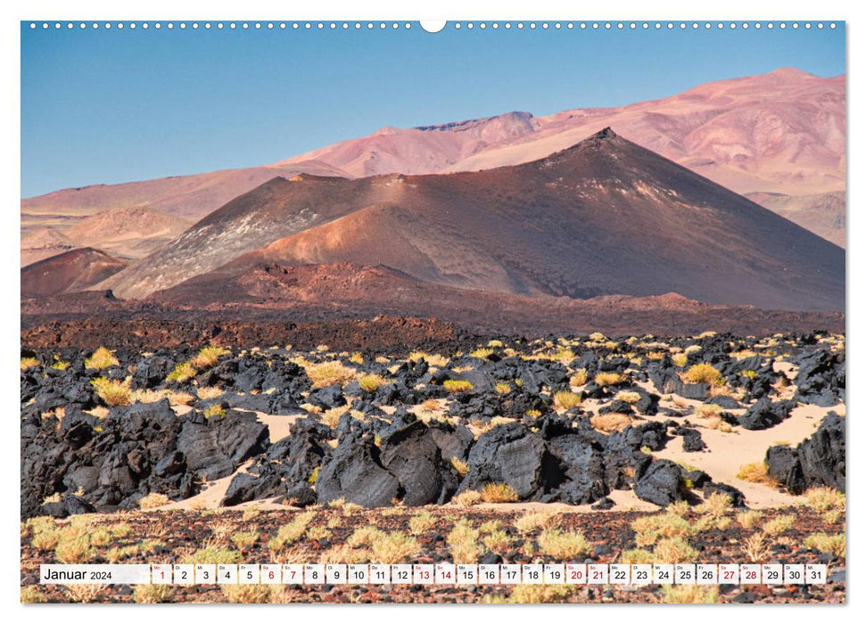 VOLCANOES: Breathtaking volcanic landscapes of South America (CALVENDO wall calendar 2024) 