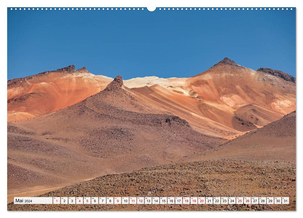 VOLCANOES: Breathtaking volcanic landscapes of South America (CALVENDO wall calendar 2024) 