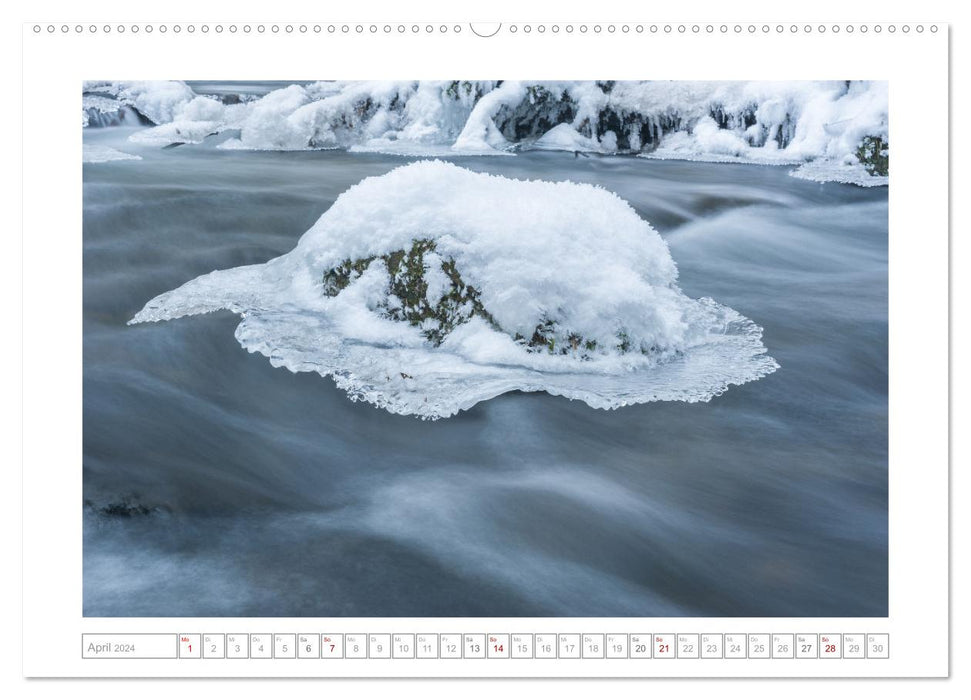 ICE ART - Magical Ice World (CALVENDO Premium Wall Calendar 2024) 