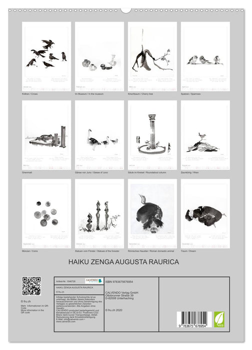HAIKU ZENGA AUGUSTA RAURICA (CALVENDO Premium Wall Calendar 2024) 