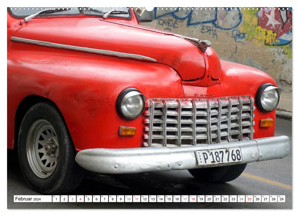 Legendäre Widderköpfe - Oldtimer der Marke Dodge in Kuba (CALVENDO Premium Wandkalender 2024)
