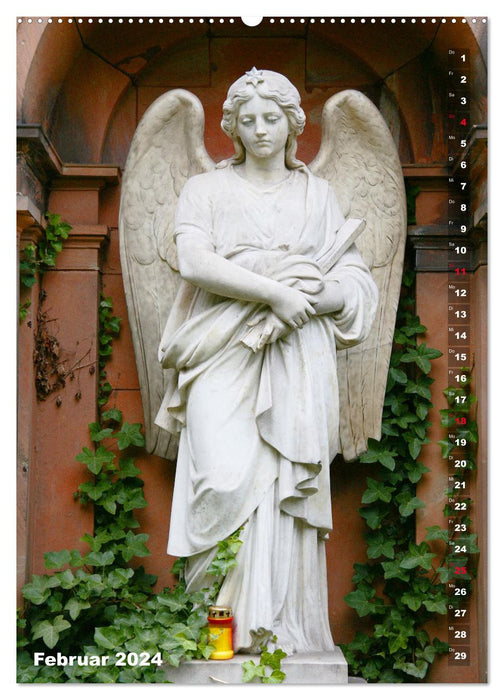 Cemetery angel in Berlin (CALVENDO Premium Wall Calendar 2024) 