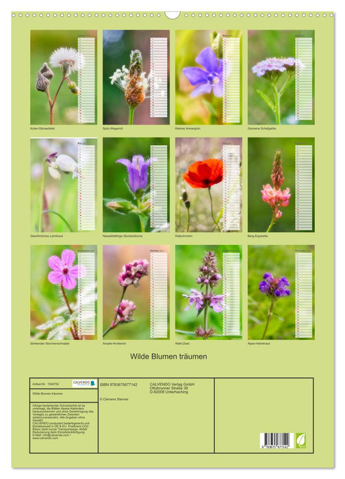 Wild flowers dream (CALVENDO wall calendar 2024) 