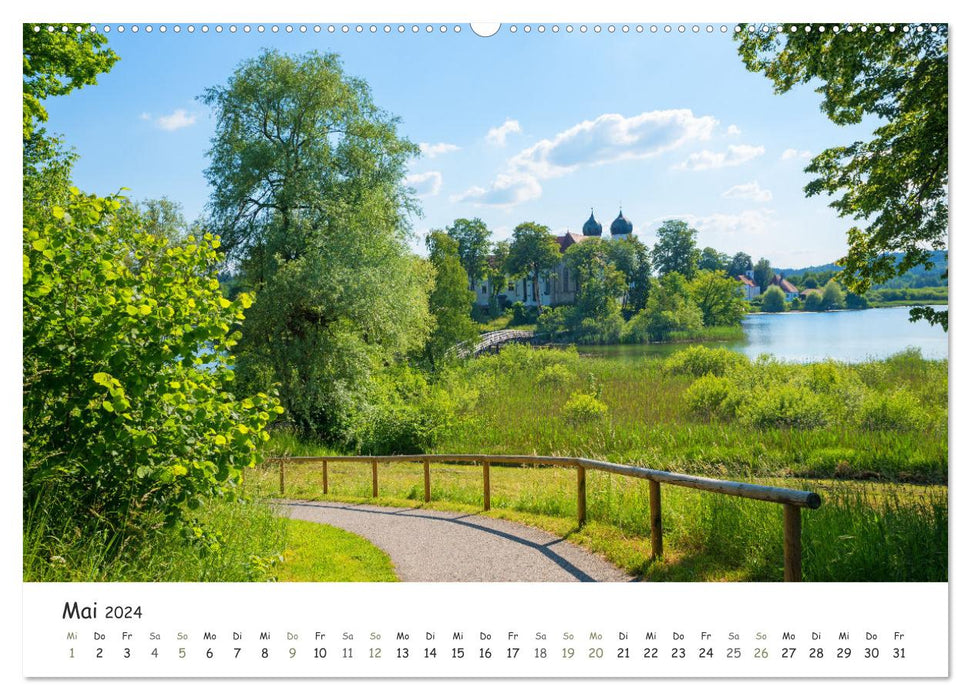 Off into nature - excursion destinations in the Munich area and foothills of the Alps (CALVENDO Premium Wall Calendar 2024) 