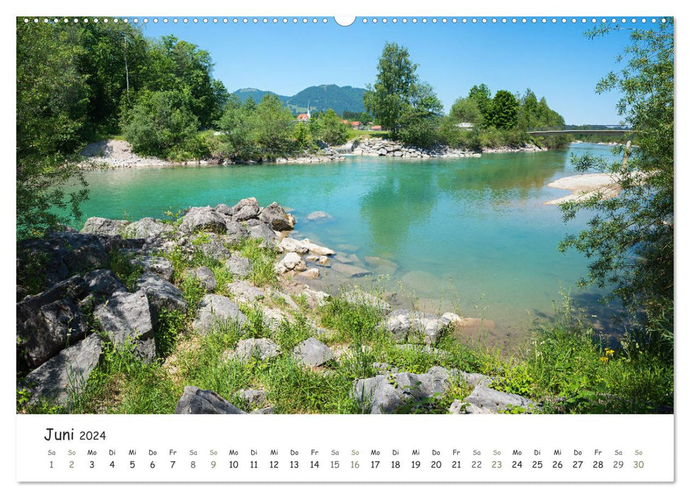 Ab in die Natur - Ausflugsziele im Münchner Umland und Voralpenland (CALVENDO Premium Wandkalender 2024)