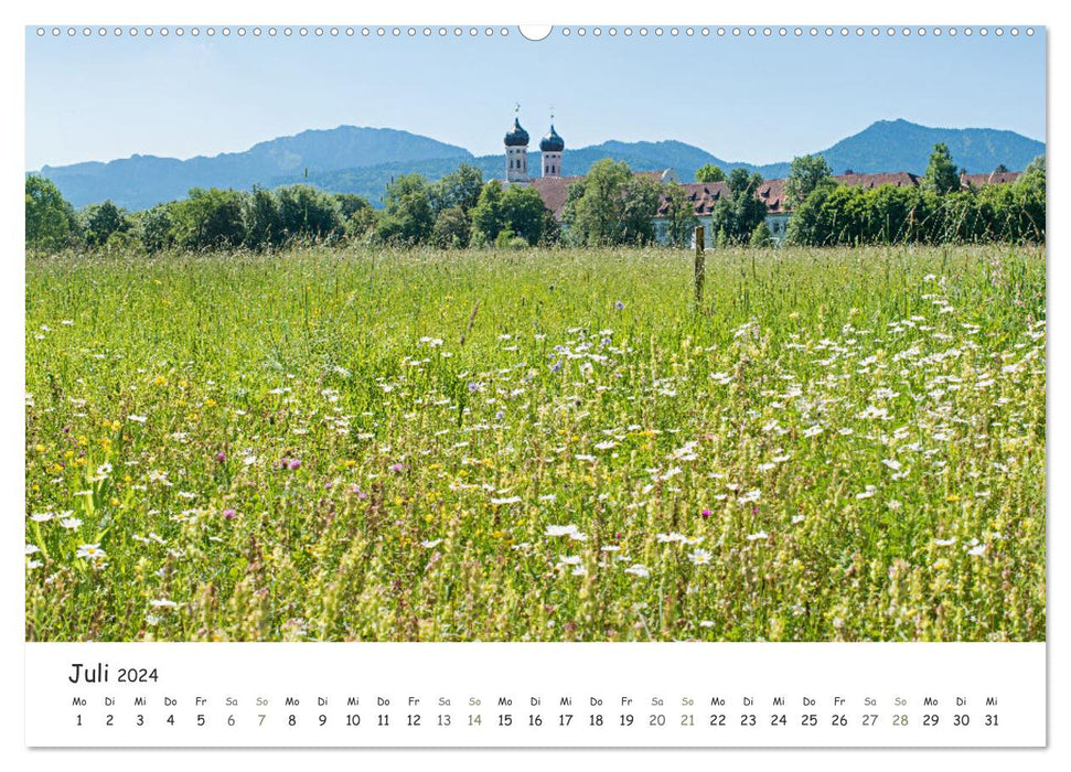 Off into nature - excursion destinations in the Munich area and foothills of the Alps (CALVENDO Premium Wall Calendar 2024) 