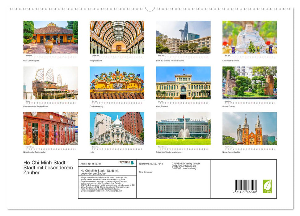 Ho Chi Minh City - city with a special magic (CALVENDO Premium Wall Calendar 2024) 