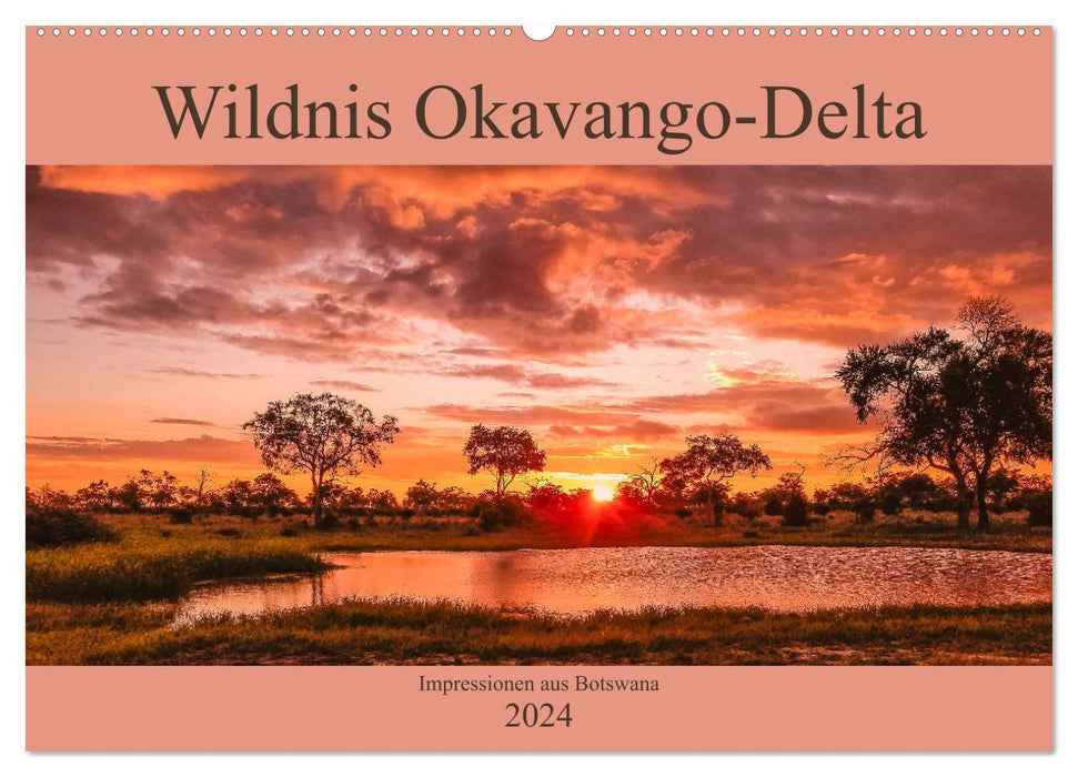 Wilderness Okavango Delta (CALVENDO wall calendar 2024) 