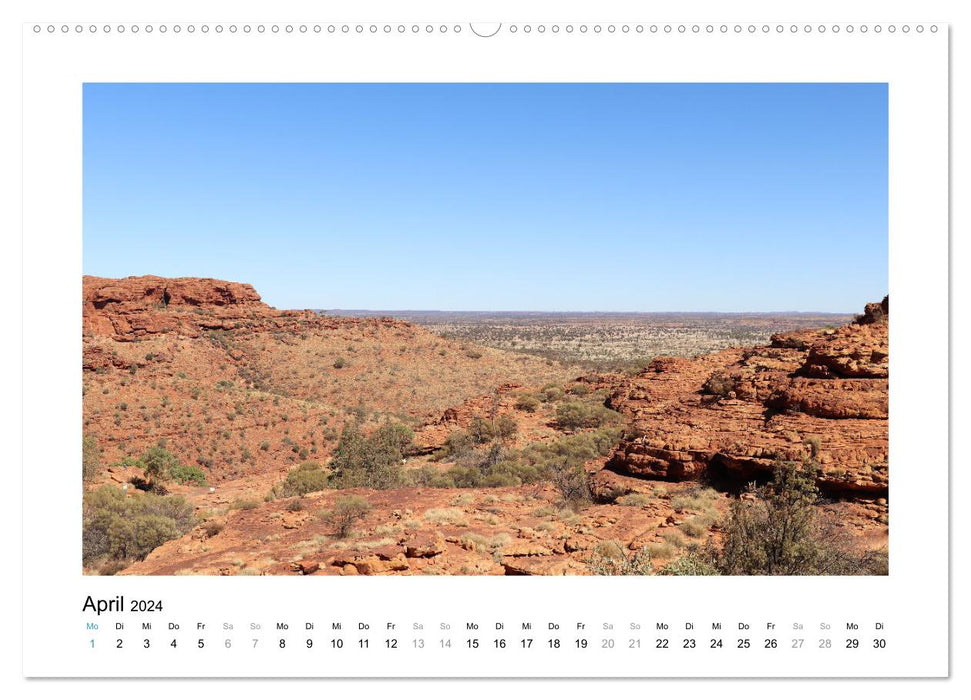 Dream destination Australia - In the Red Center 2024 (CALVENDO Premium Wall Calendar 2024) 