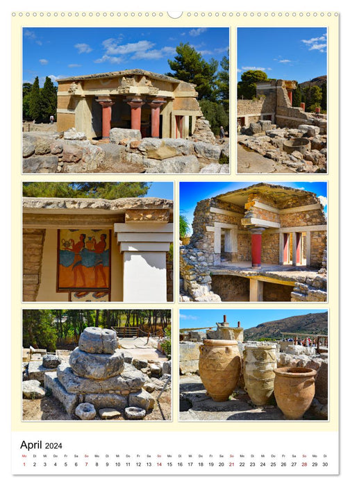 Island dream Crete - worthwhile excursion destinations (CALVENDO Premium Wall Calendar 2024) 