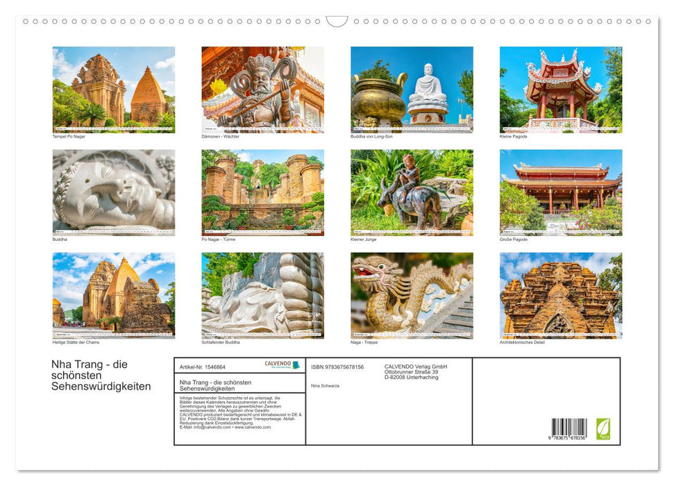 Nha Trang - the most beautiful sights (CALVENDO wall calendar 2024) 