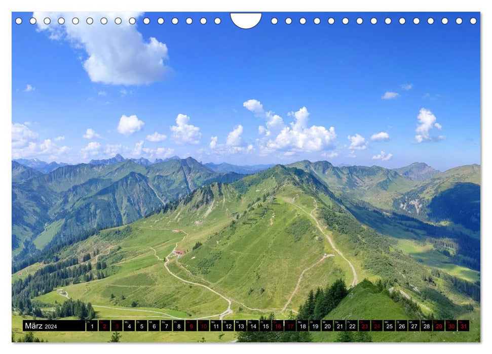 Sommer im Kleinwalsertal (CALVENDO Wandkalender 2024)